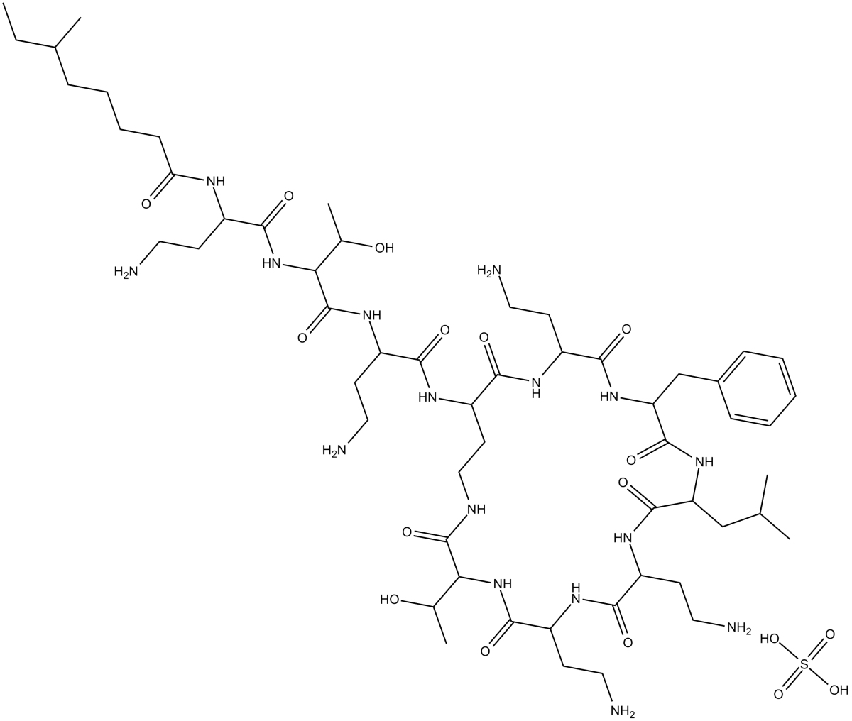 Polymyxin B(sulfate)图片