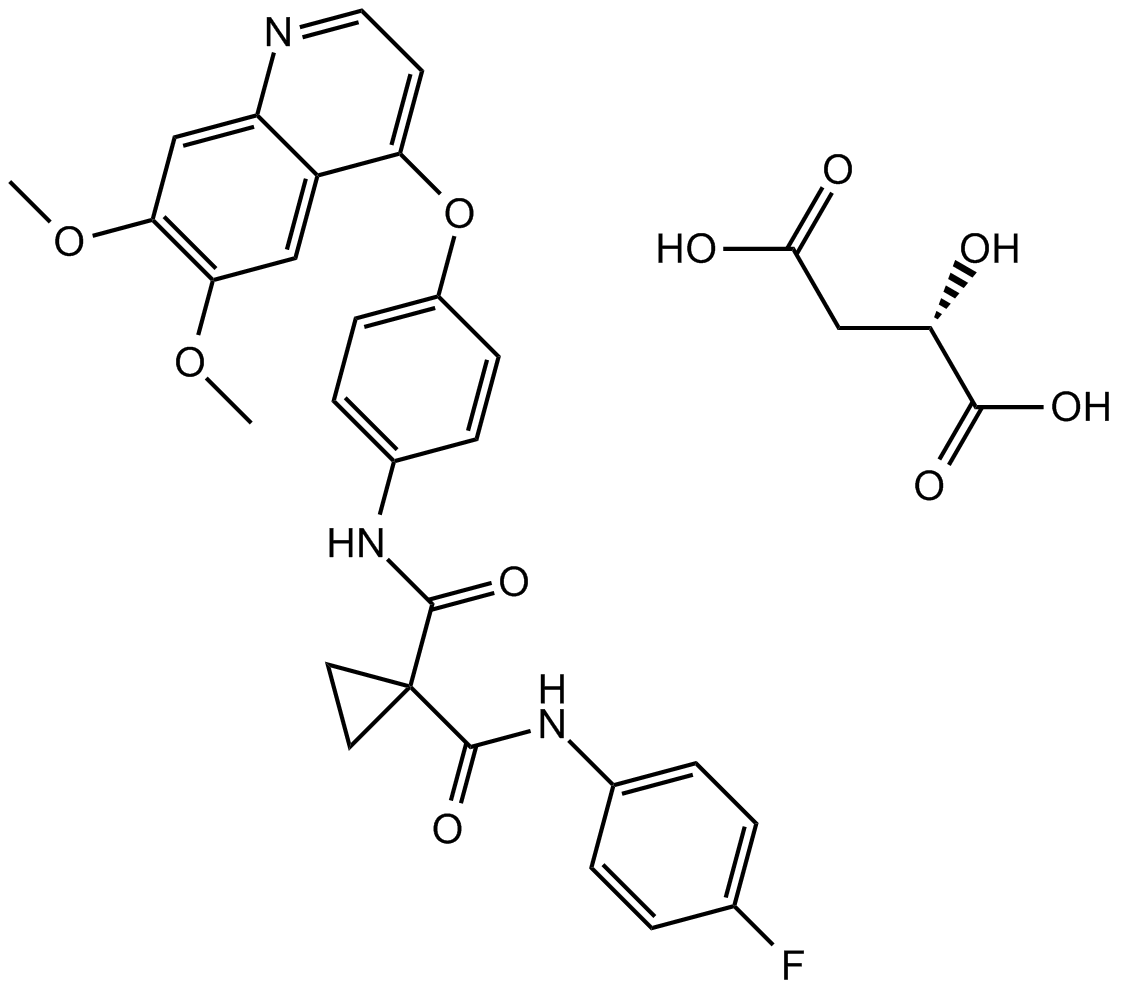 Cabozantinib malate(XL184)图片