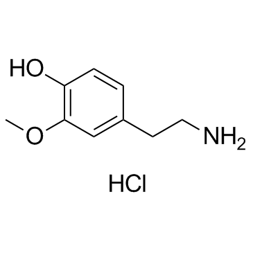 3-Methoxytyramine hydrochloride(3-O-methyl Dopamine hydrochloride)图片
