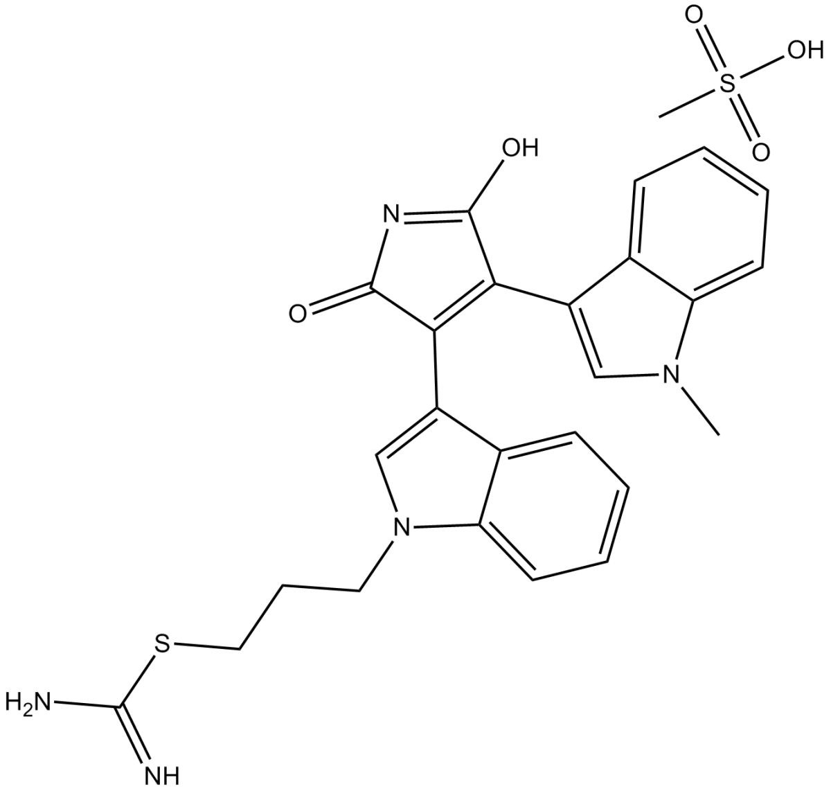 Ro 31-8220 methanesulfonate图片