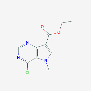 Ethyl 4-chloro-5-methyl-5H-pyrrolo[3,2-d]pyrimidine-3-carboxylate图片