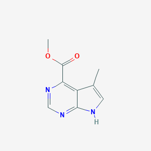 METHYL 5-METHYL-7H-PYRROLO[2,3-D]PYRIMIDINE-4-CARBOXYLATE图片