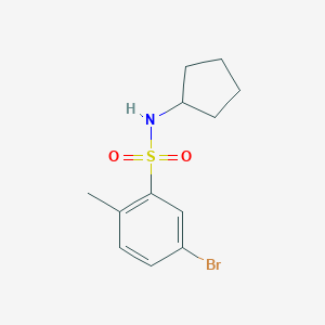 5-Bromo-N-cyclopentyl-2-methylbenzenesulfonamide图片