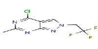 4-chloro-6-methyl-2-(2,2,2-trifluoroethyl)pyrazolo[3,4-d]pyrimidine图片