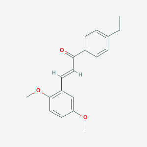 (2E)-3-(2,5-dimethoxyphenyl)-1-(4-ethylphenyl)prop-2-en-1-one图片
