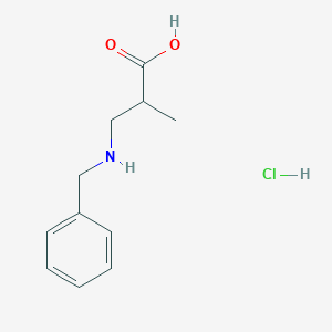 3-(benzylamino)-2-methylpropanoic acid hydrochloride图片