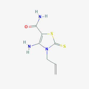 3-Allyl-4-amino-2-thioxo-2,3-dihydro-thiazole-5-carboxylic acid amide图片