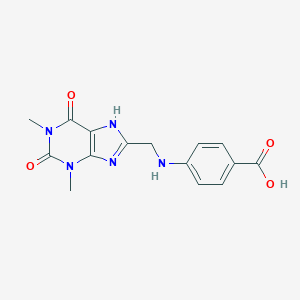 4-{[(1,3-DIMETHYL-2,6-DIOXO-2,3,6,7-TETRAHYDRO-1H-PURIN-8-YL)METHYL]AMINOBENZOIC ACID图片