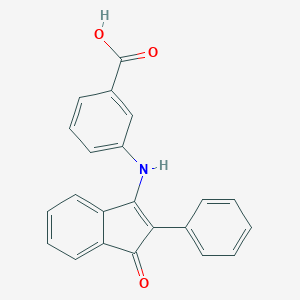 3-((1-Oxo-2-phenylinden-3-yl)amino)benzoic acid图片