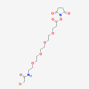 2,5-Dioxopyrrolidin-1-yl 1-Bromo-2-oxo-6,9,12,15-tetraoxa-3-azaoctadecan-18-oate图片