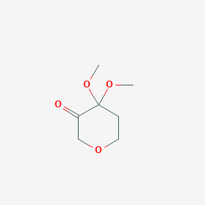 4,4-dimethoxyoxan-3-one图片