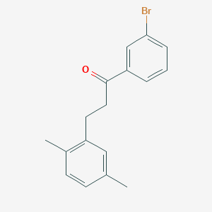 3'-bromo-3-(2,5-dimethylphenyl)propiophenone图片