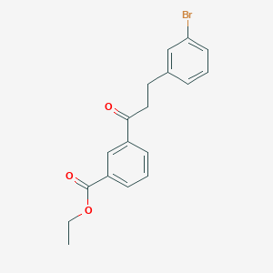 3-(3-Bromophenyl)-3'-carboethoxypropiophenone图片