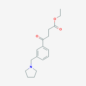 ethyl 4-oxo-4-[3-(pyrrolidinomethyl)phenyl]butyrate图片