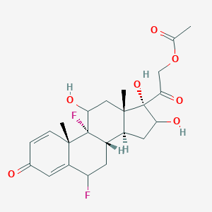 (6α,11β,16α)-21-(Acetyloxy)-6,9-difluoro-11,16,17-trihydroxypregna-1,4-diene-3,20-dione图片