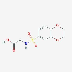 (2,3-Dihydrobenzo[b][1,4]dioxin-6-sulfamido)acetic acid图片