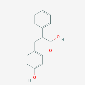 3-(4-hydroxyphenyl)-2-phenylpropanoic acid图片