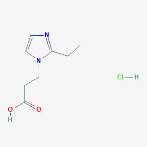 3-(2-ethyl-1H-imidazol-1-yl)propanoic acid hydrochloride图片