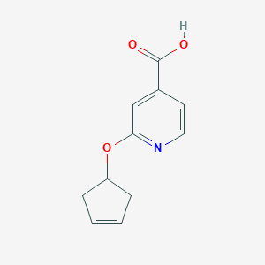 2-(Cyclopent-3-en-1-yloxy)isonicotinic acid图片