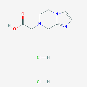 2-{5H,6H,7H,8H-imidazo[1,2-a]pyrazin-7-yl}acetic acid dihydrochloride图片