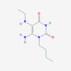 6-Amino-1-butyl-5-(ethylamino)-1,2,3,4-tetrahydropyrimidine-2,4-dione图片