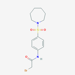 N-[4-(1-Azepanylsulfonyl)phenyl]-2-bromoacetamide图片