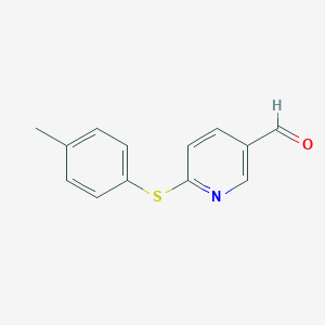 6-[(4-methylphenyl)sulfanyl]nicotinaldehyde图片