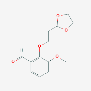 2-[2-(1,3-Dioxolan-2-yl)ethoxy]-3-methoxybenzaldehyde图片