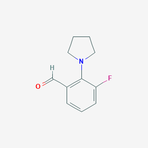 3-Fluoro-2-(pyrrolidin-1-yl)benzaldehyde图片