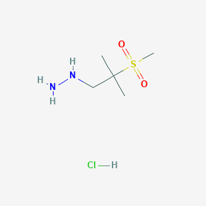 (2-methanesulfonyl-2-methylpropyl)hydrazine hydrochloride图片