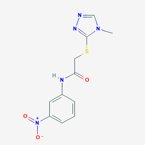 2-[(4-Methyl-4H-1,2,4-triazol-3-yl)sulfanyl]-N-(3-nitrophenyl)acetamide图片