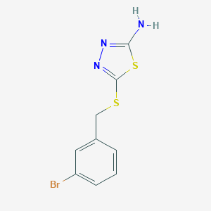 5-[(3-bromobenzyl)thio]-1,3,4-thiadiazol-2-amine图片