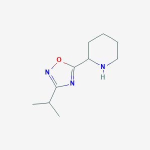 3-Isopropyl-5-(2-piperidyl)-1,2,4-oxadiazole图片