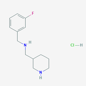(3-Fluoro-benzyl)-piperidin-3-ylmethyl-amine hydrochloride图片