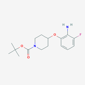 tert-Butyl 4-(2-amino-3-fluorophenoxy)piperidine-1-carboxylate图片