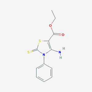 ethyl 4-amino-3-phenyl-2-thioxo-2,3-dihydro-1,3-thiazole-5-carboxylate图片
