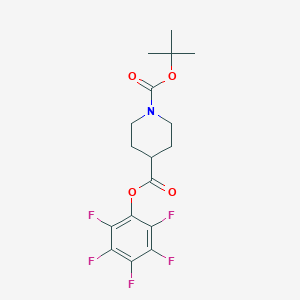 Pentafluorophenyl piperidine-4-carboxylate,N-BOC protected图片