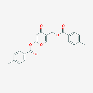 5-{[(4-Methylbenzoyl)oxy]methyl}-4-oxo-4H-pyran-2-yl 4-methylbenzenecarboxylate图片