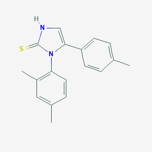 1-(2,4-Dimethylphenyl)-5-(4-methylphenyl)-1H-imidazole-2-thiol图片