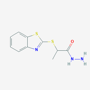 2-(1,3-Benzothiazol-2-ylthio)propanohydrazide图片