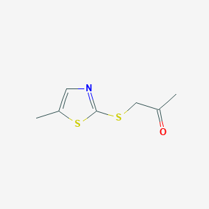 1-[(5-methyl-1,3-thiazol-2-yl)thio]acetone图片