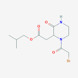 Isobutyl 2-[1-(2-bromoacetyl)-3-oxo-2-piperazinyl]acetate图片