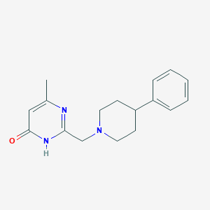 6-methyl-2-[(4-phenylpiperidino)methyl]-4-pyrimidinol图片
