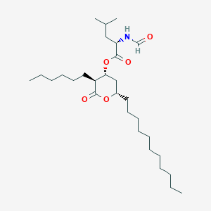 N-Formyl-L-leucine(3S,4R,6S)-3-Hexyltetrahydro-2-oxo-6-undecyl-2H-pyran-4-yl Ester图片