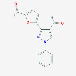 3-(5-Formylfuran-2-yl)-1-phenyl-1H-pyrazole-4-carbaldehyde图片