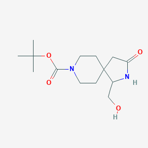 tert-butyl1-(hydroxymethyl)-3-oxo-2,8-diazaspiro[4,5]decane-8-carboxylate图片