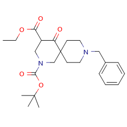 2-tert-butyl4-ethyl9-benzyl-5-oxo-2,9-diazaspiro[5,5]undecane-2,4-dicarboxylate图片