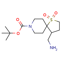 tert-butyl4-(aminomethyl)-1-thia-8-azaspiro[4,5]decane-8-carboxylate1,1-dioxide图片