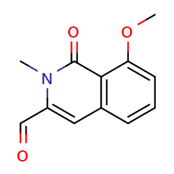 8-methoxy-2-methyl-1-oxo-1,2-dihydroisoquinoline-3-carbaldehyde图片