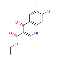 ethyl7-chloro-6-fluoro-4-oxo-1,4-dihydroquinoline-3-carboxylate图片